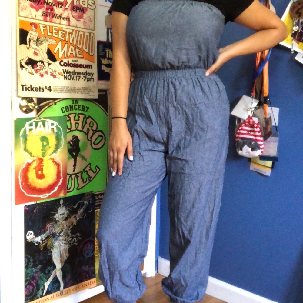 American Apparel Chambray Jumpsuit